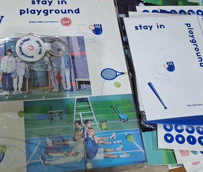 skz stay in playground 寫真書 dvd 貼紙 立體卡片 鑰匙圈