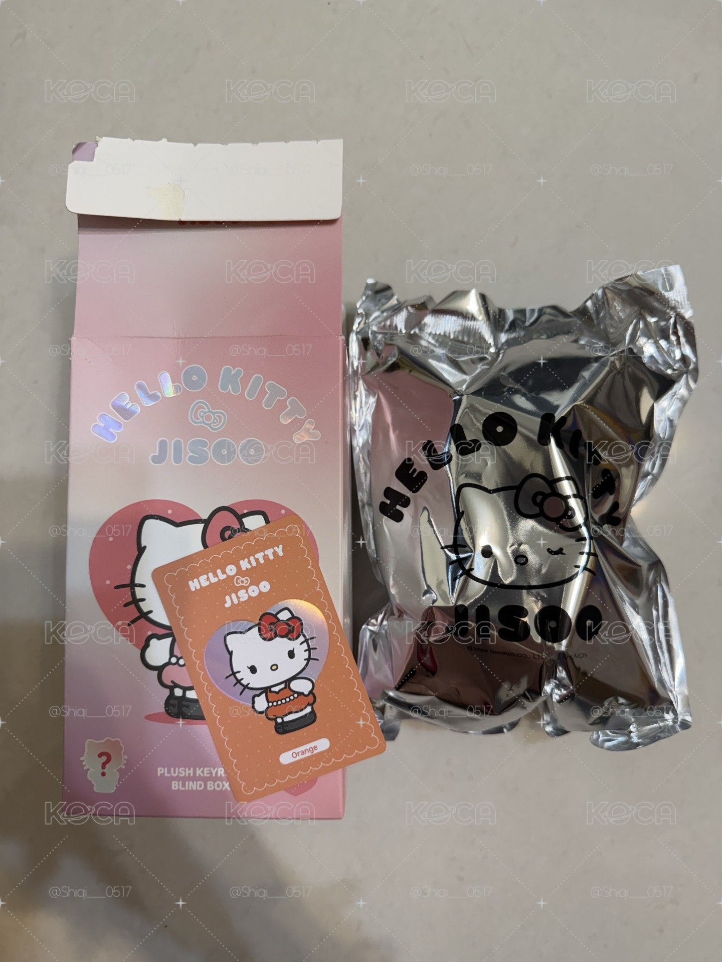 現貨！Jisoo Kitty 娃娃吊飾 橘色🧡
