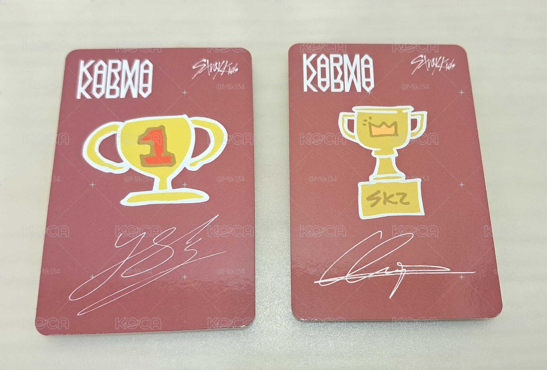 Karma 簽售 方燦 ＆ Felix (手繪卡背）