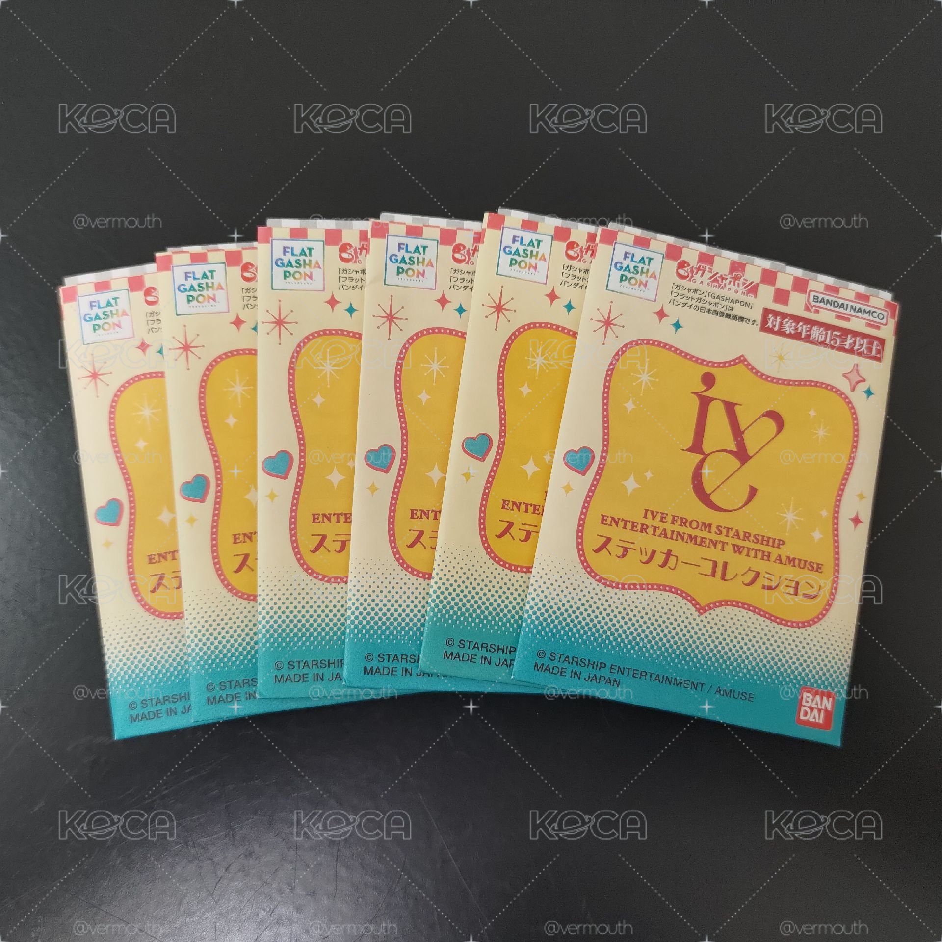 [現貨] IVE BANDAI萬代 2.0 貼紙平面扭蛋 一套6組