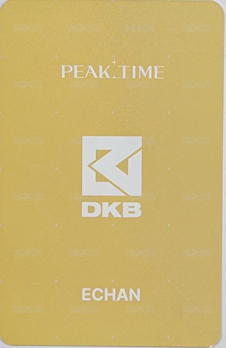 PEAKTIME 周邊卡  背面
