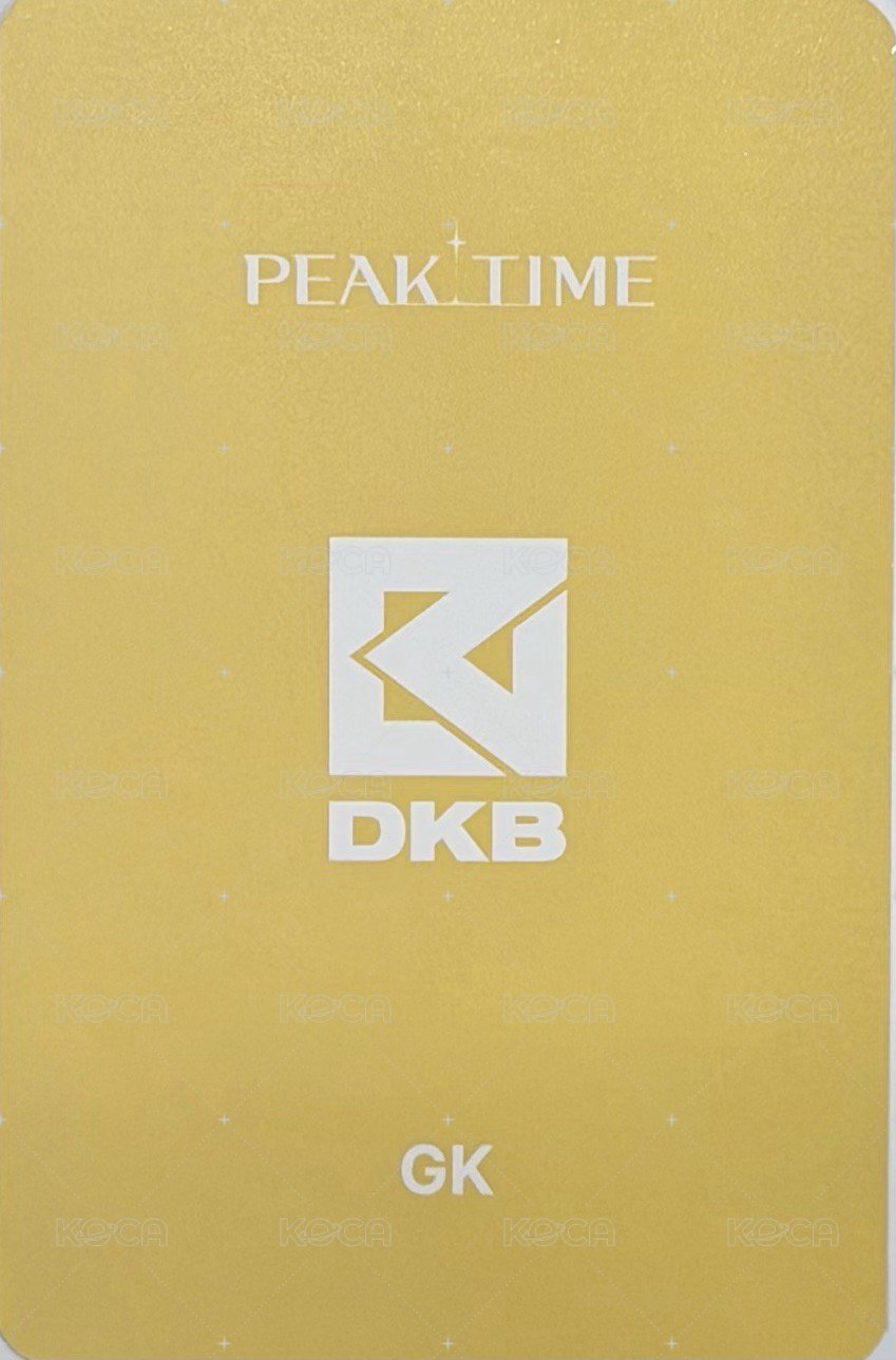 PEAKTIME 周邊卡  背面