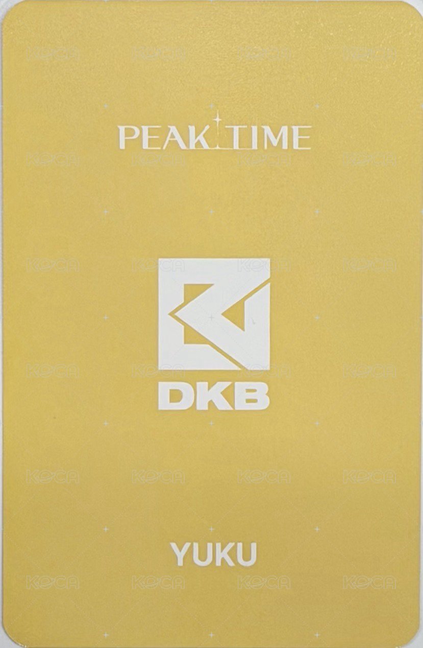 PEAKTIME 周邊卡  背面