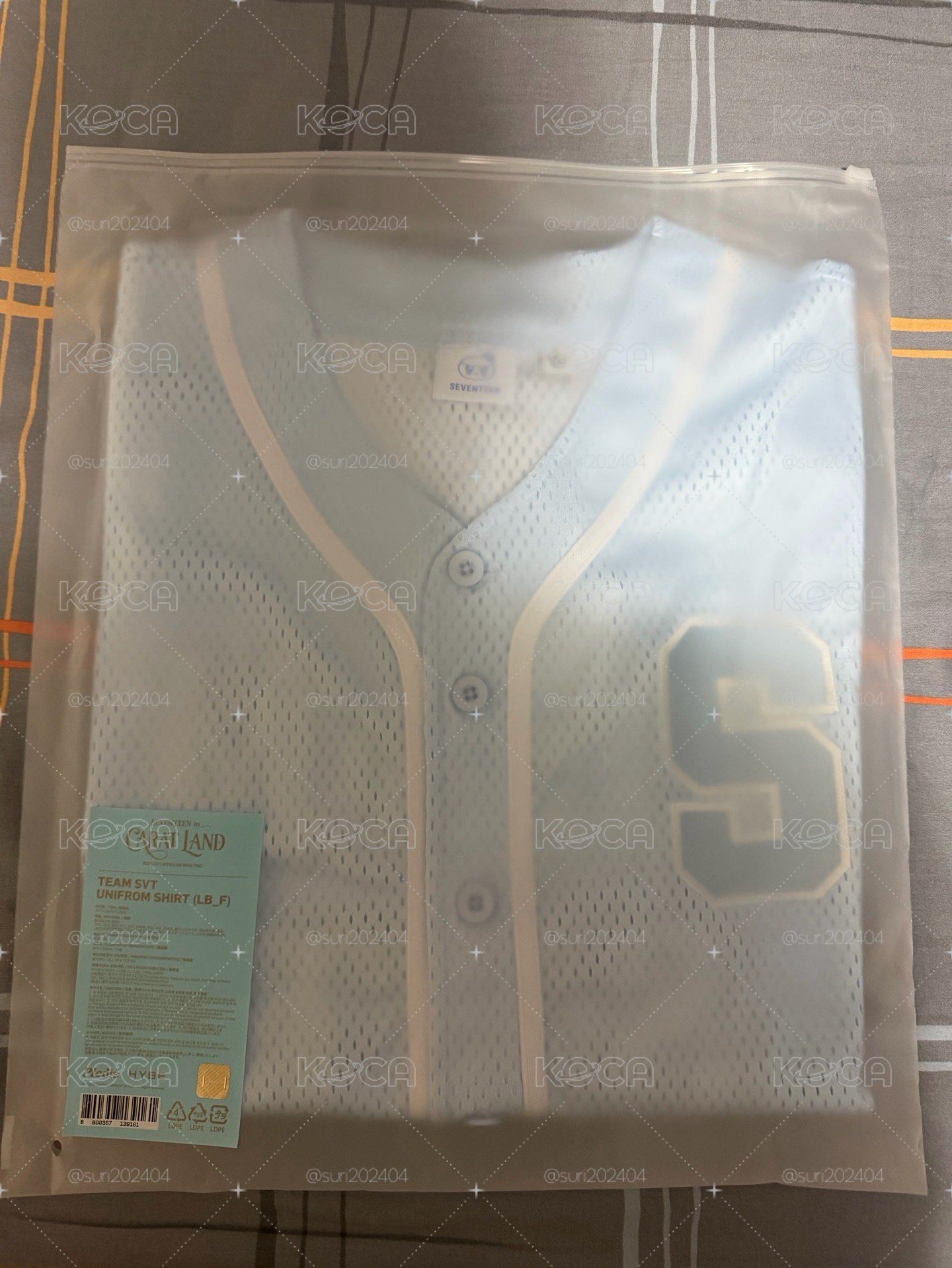 seventeen 球衣（藍）