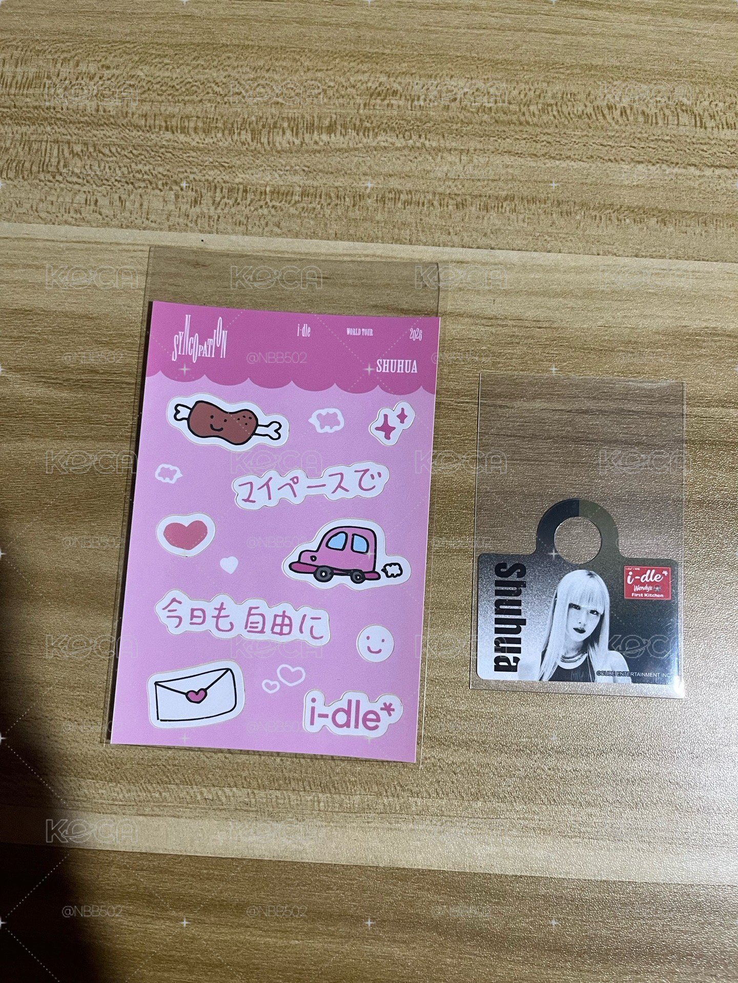 🏆 I-dle 橫濱 扭蛋貼紙+飲料吊牌 舒華