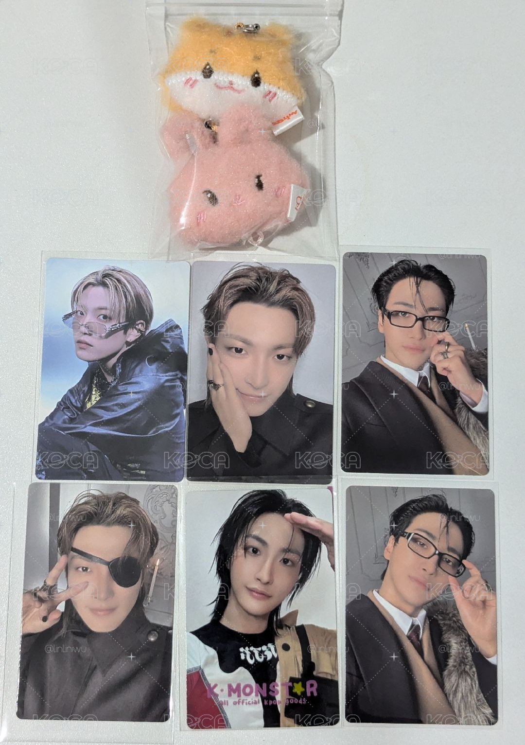 ATEEZ 弘中星化 98 MATZ 扭蛋吊飾小卡盤