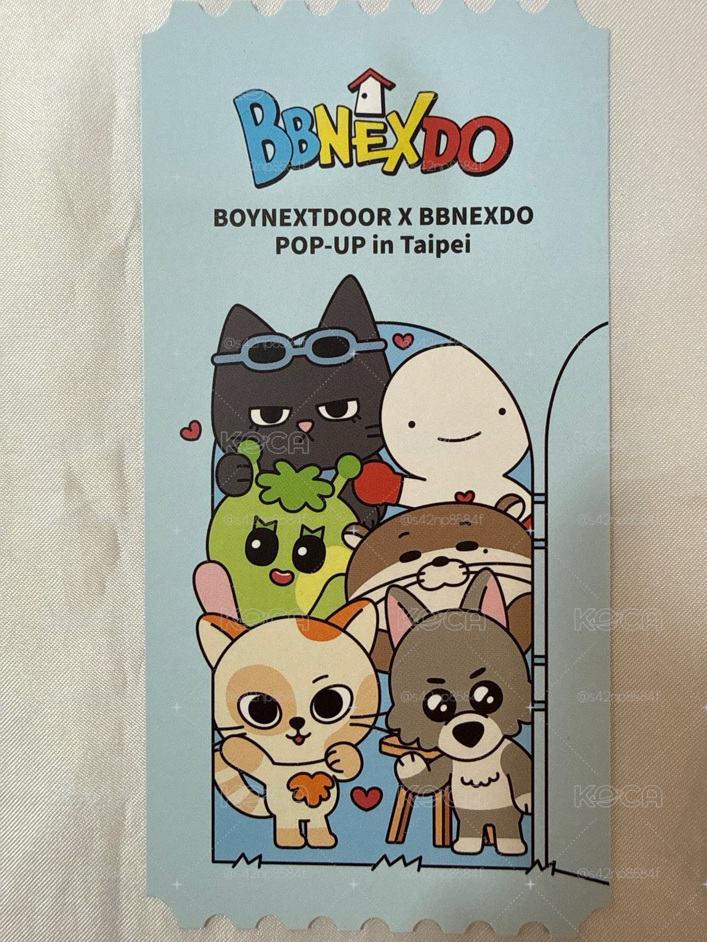 BBNEXDO 台北限定 入場票根 