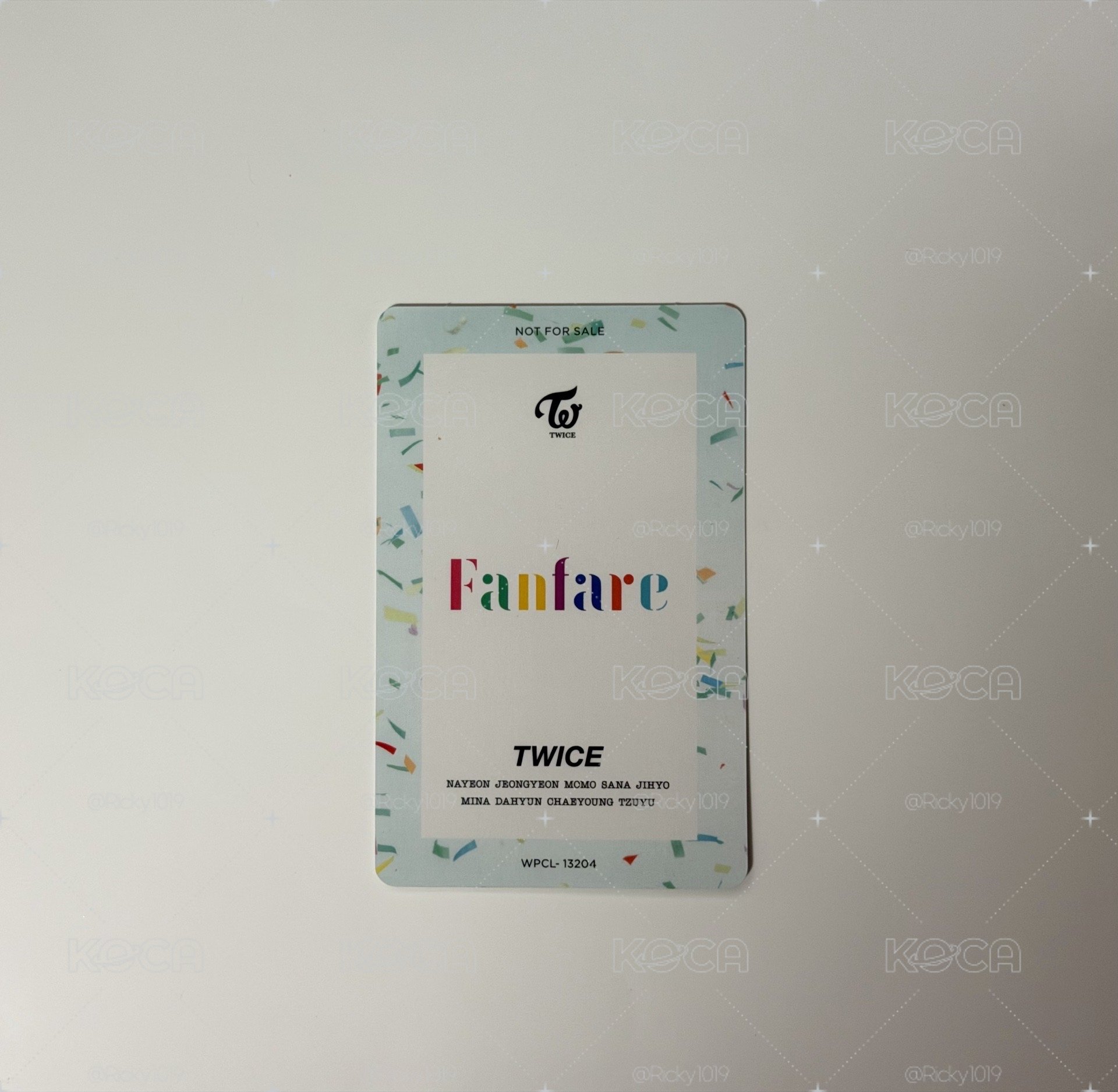 TWICE 日單 Fanfare 會員版拍手卡 娜璉