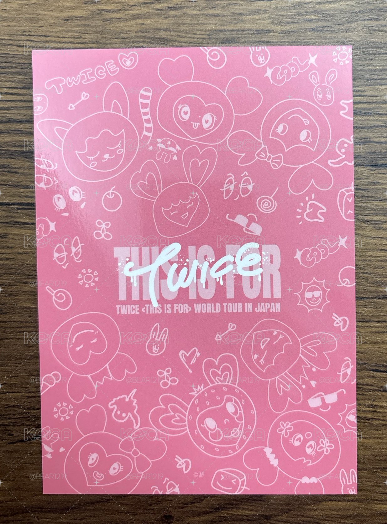 MOMO🩷六巡 JYP JAPAN 生寫真 現場大卡