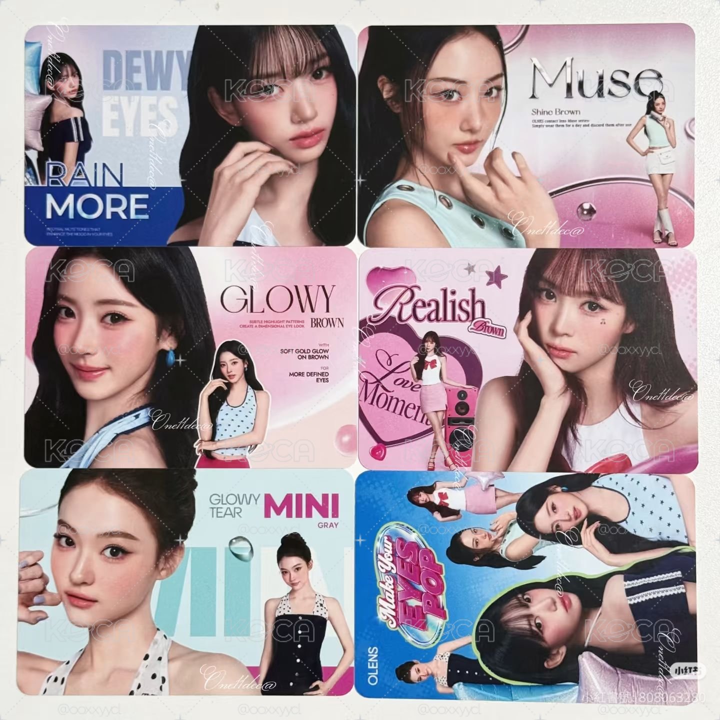 MEOVV x OLENS 代言卡 一套