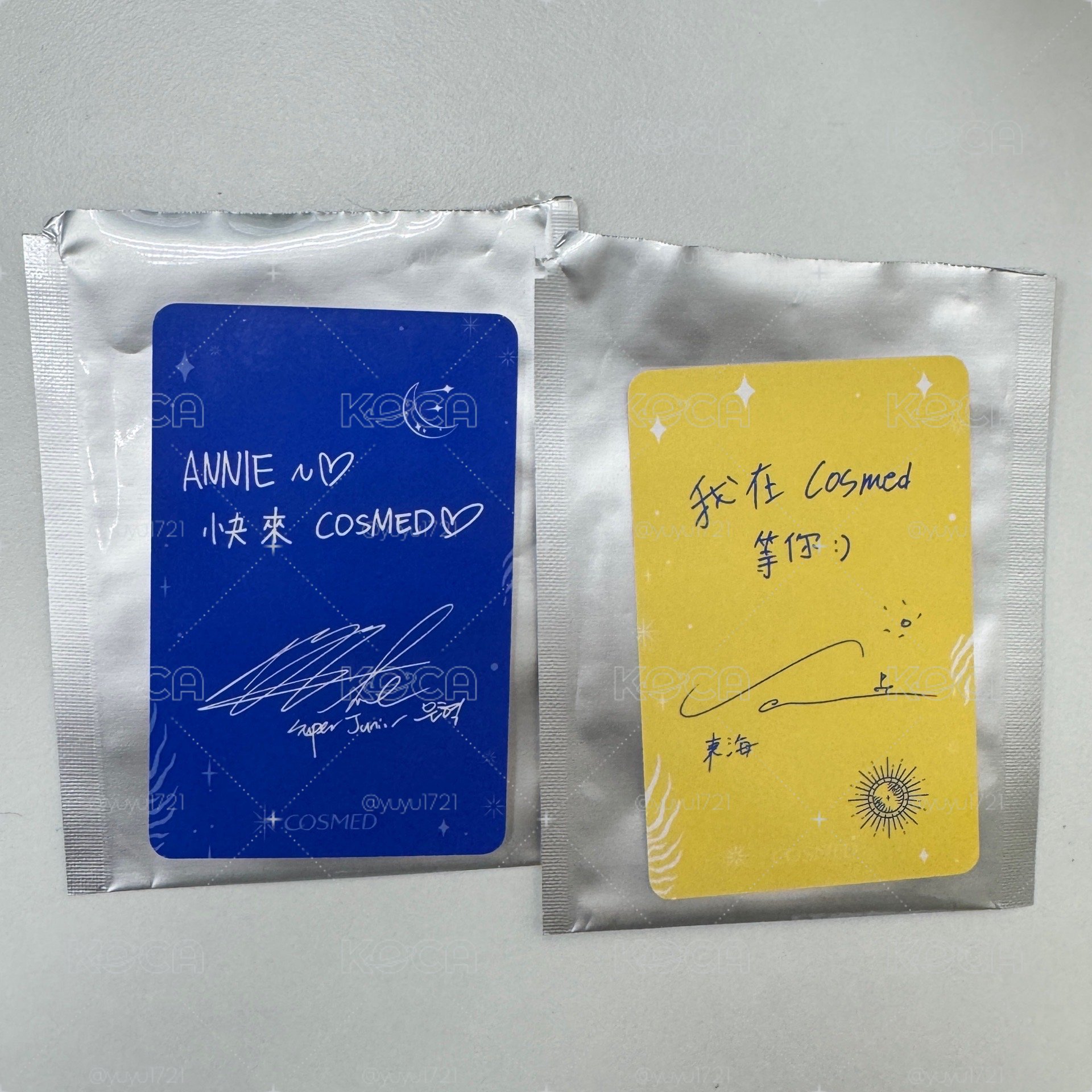 Super Junior D&E 康是美小卡兩張