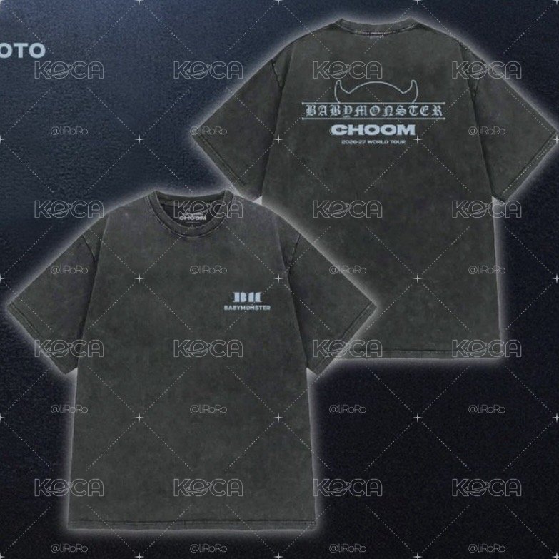 現貨 🩵BABYMONSTER 2026-27世巡 菲律賓限定 Logo T恤