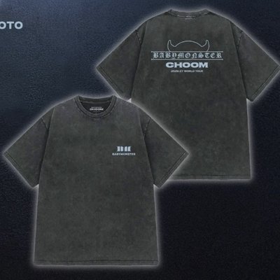 現貨 🩵BABYMONSTER 2026-27世巡 菲律賓限定 Logo T恤 