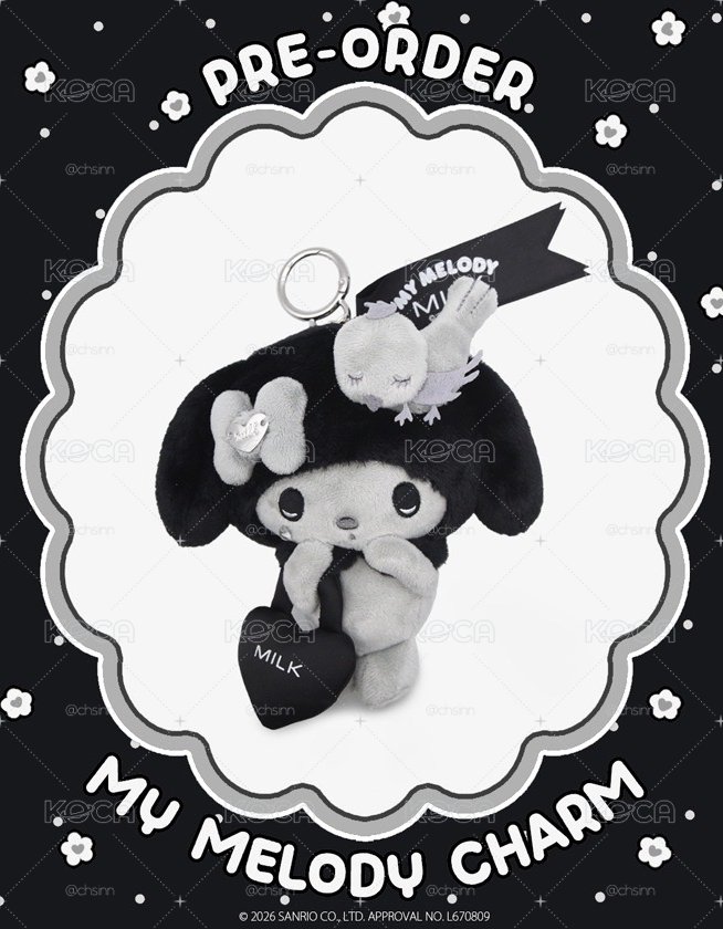 MILK x MY MELODY 💎眼淚吊飾娃娃