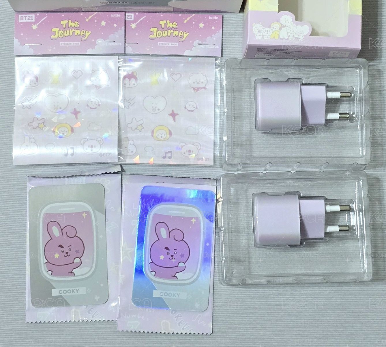 BT21韓版充電頭(已拆/Cooky小卡)