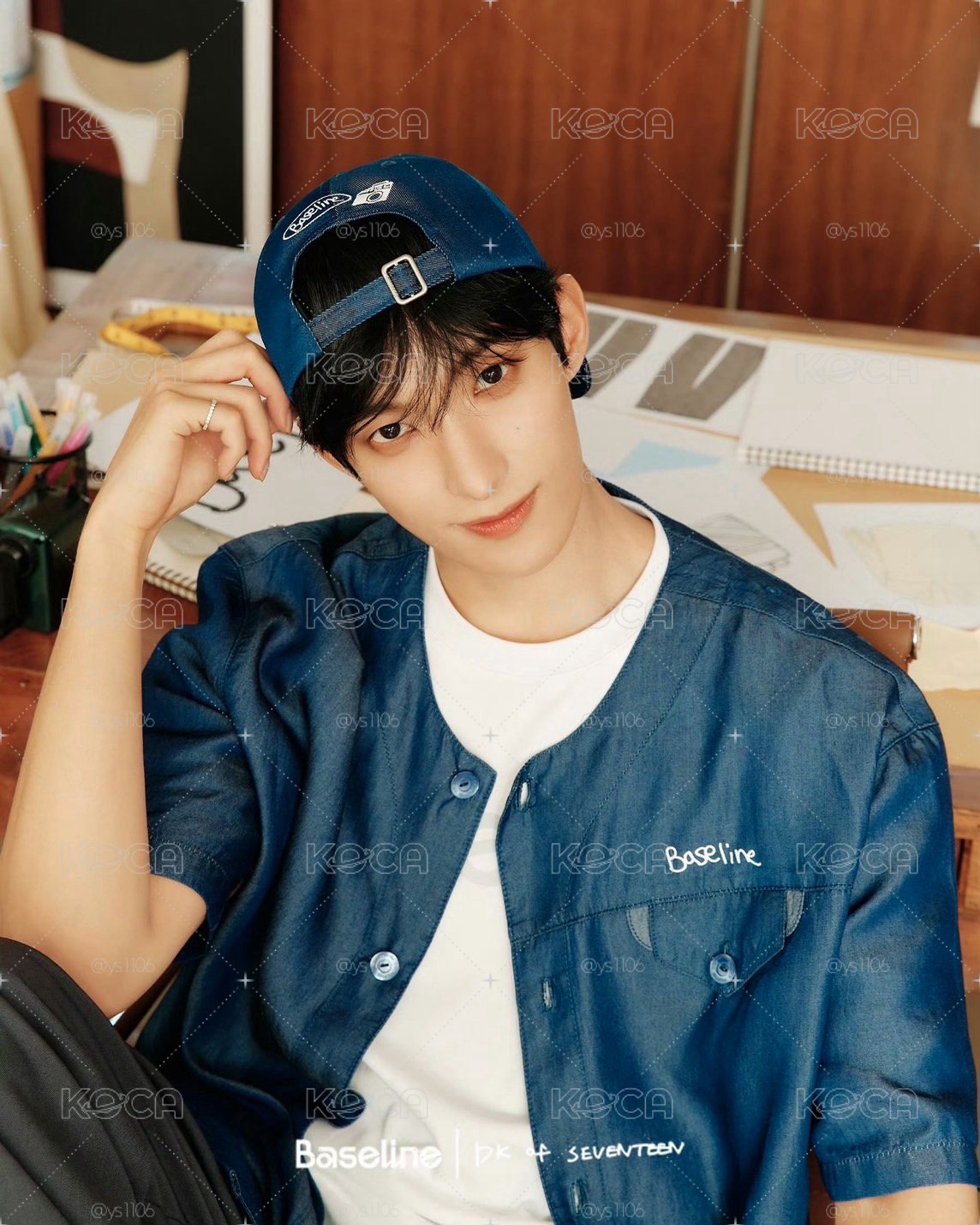 SEVENTEEN DK 聯名 手繪 棒球帽 BASELINE BrothersSpace 碩珉