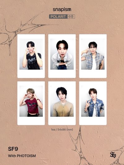 SF9 TENACITY X snapism X photoism 人生四格卡 貼紙 代印 1組兩張