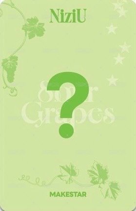 Sour Grapes ms 預售 特典卡  背面