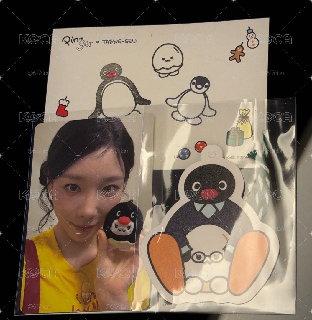 泰妍 PINGU聯名 滿額卡 送展覽限定吊飾