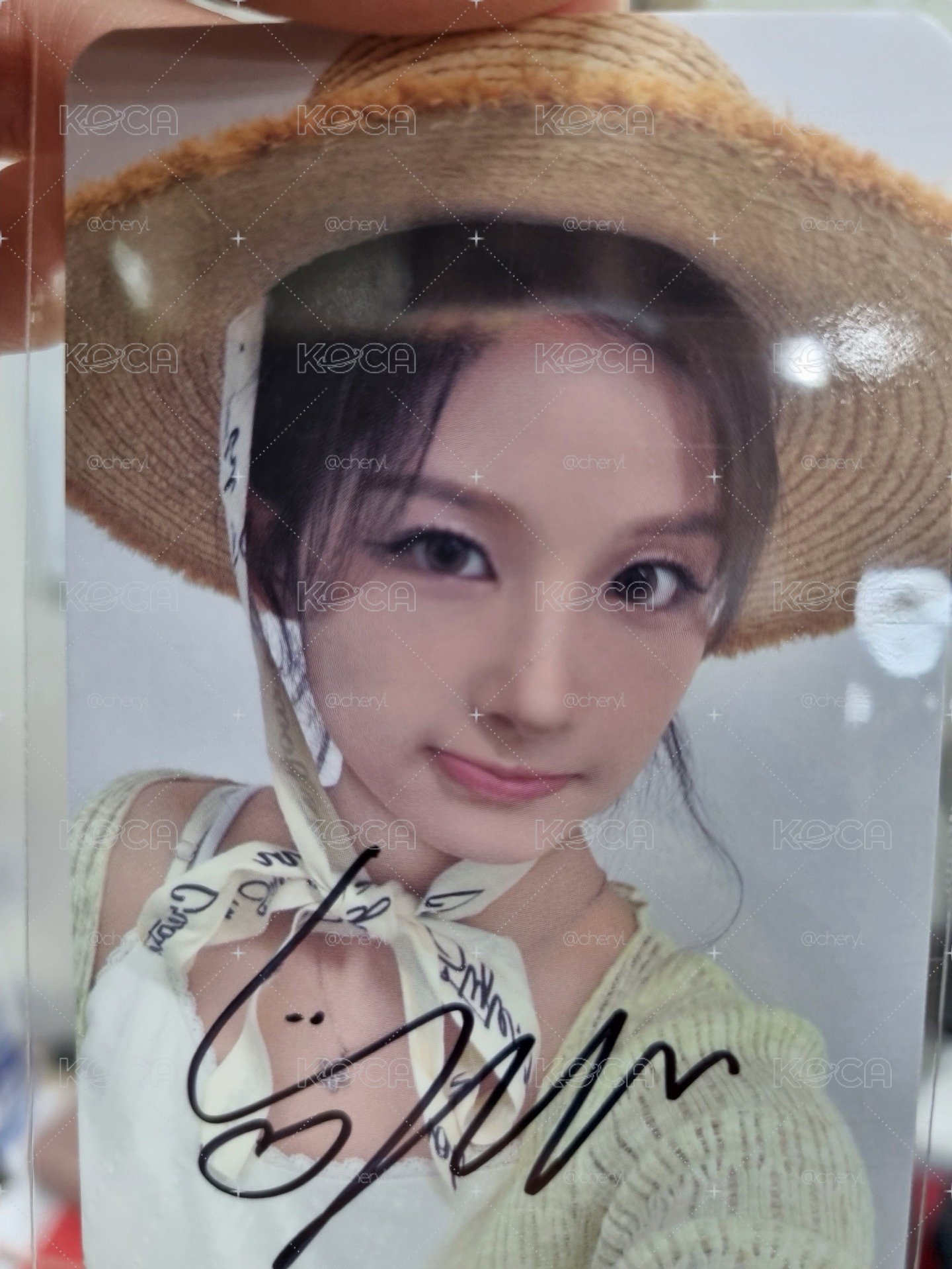 薛 草帽簽卡