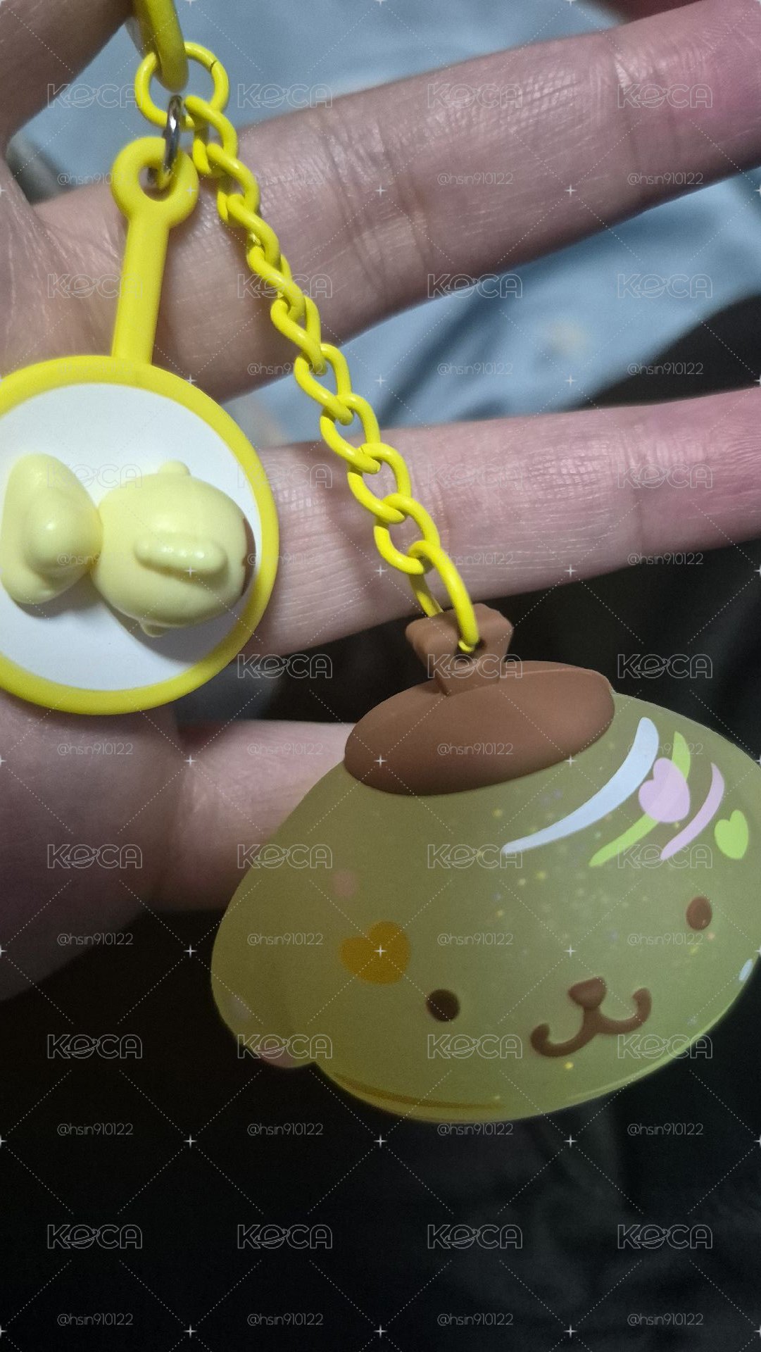 花火祭鑰匙圈布丁狗款