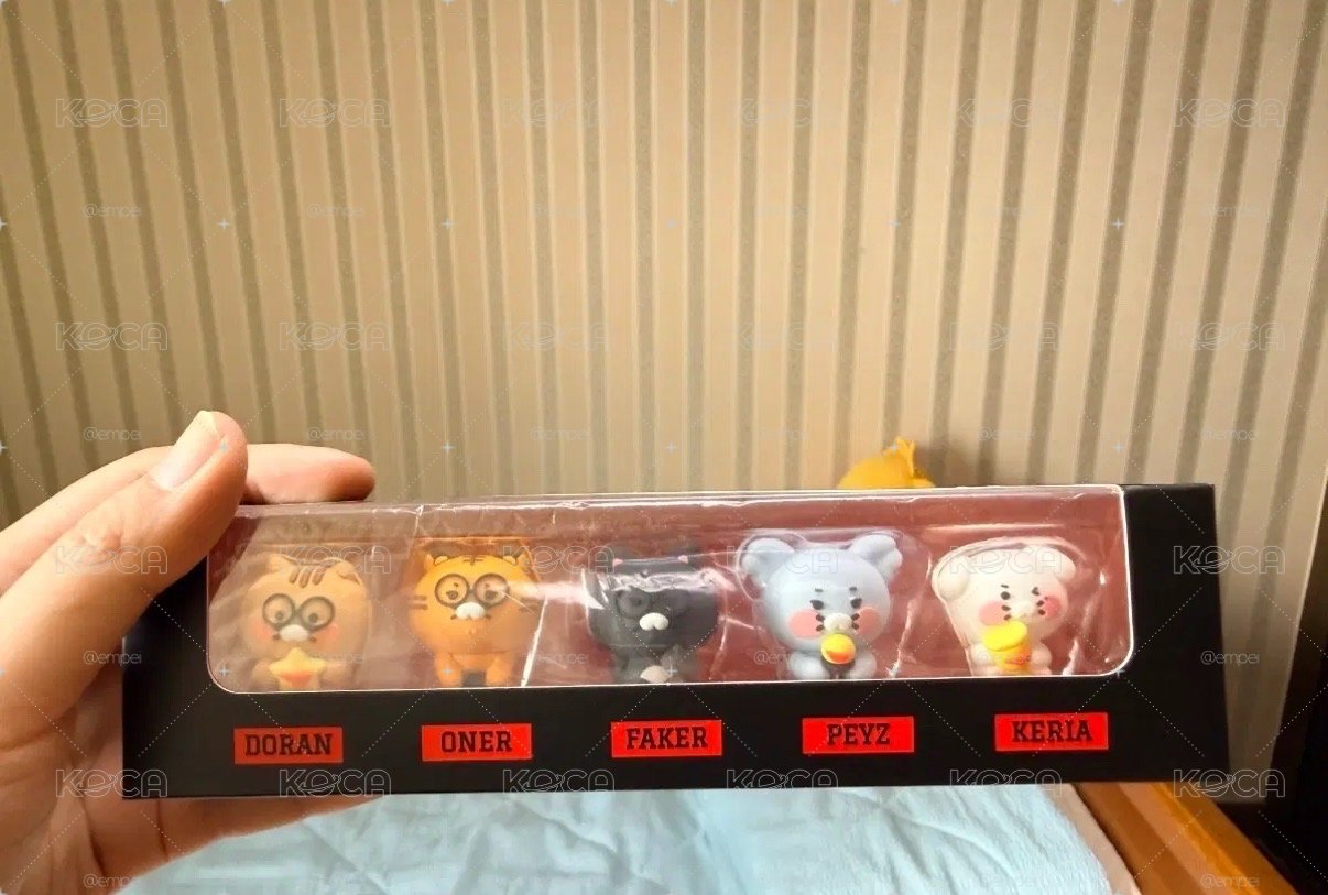 kakao x T1 一套公仔