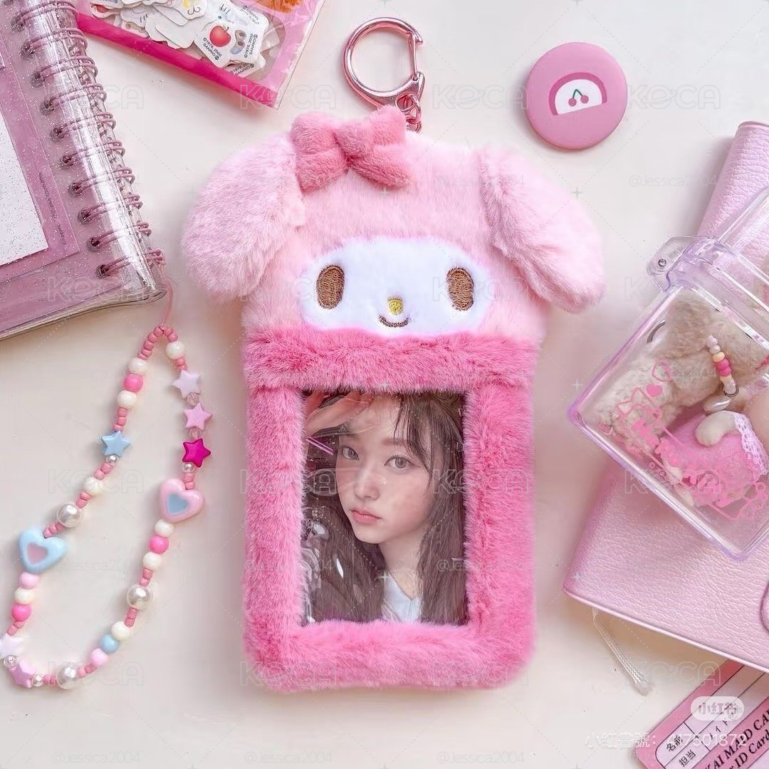 日本my melody 美樂蒂 絨毛卡套 全新現貨