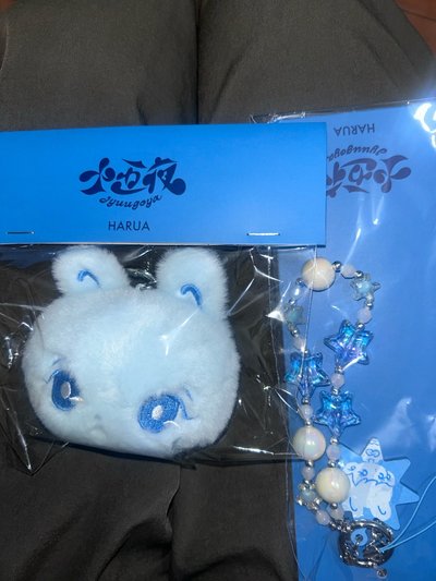 Harua 十五夜吊飾娃+手機掛繩
