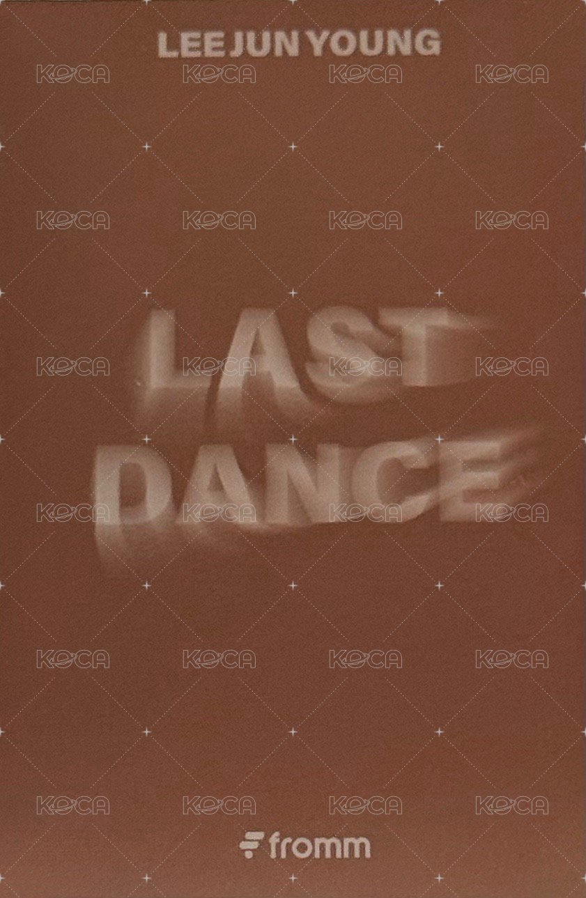 LAST DANCE fromm Fansign card (懶熊 ver.) Back