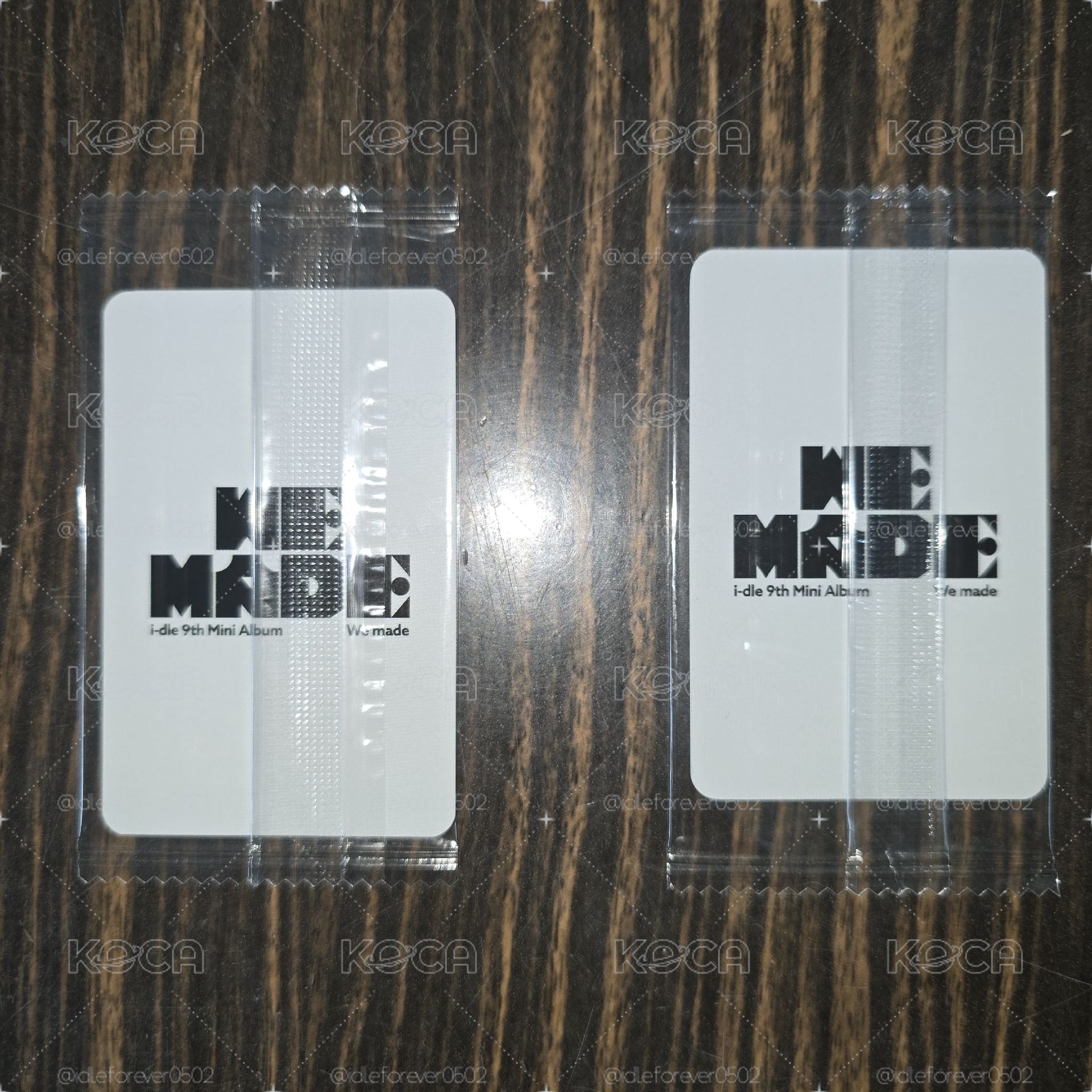 i-dle 迷九 We Made K4 2.0線下簽售特典卡