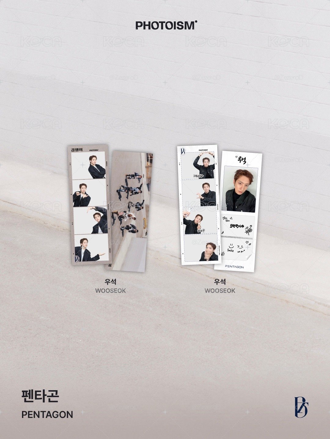 PENTAGON COWARD X snapism X photoism 人生四格卡 代印 