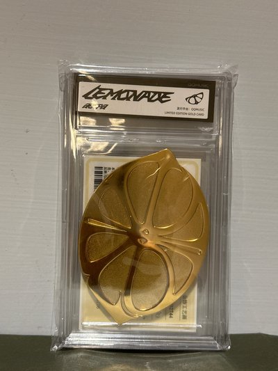 LEMONADE QQ音樂 限量金版卡 特典卡 