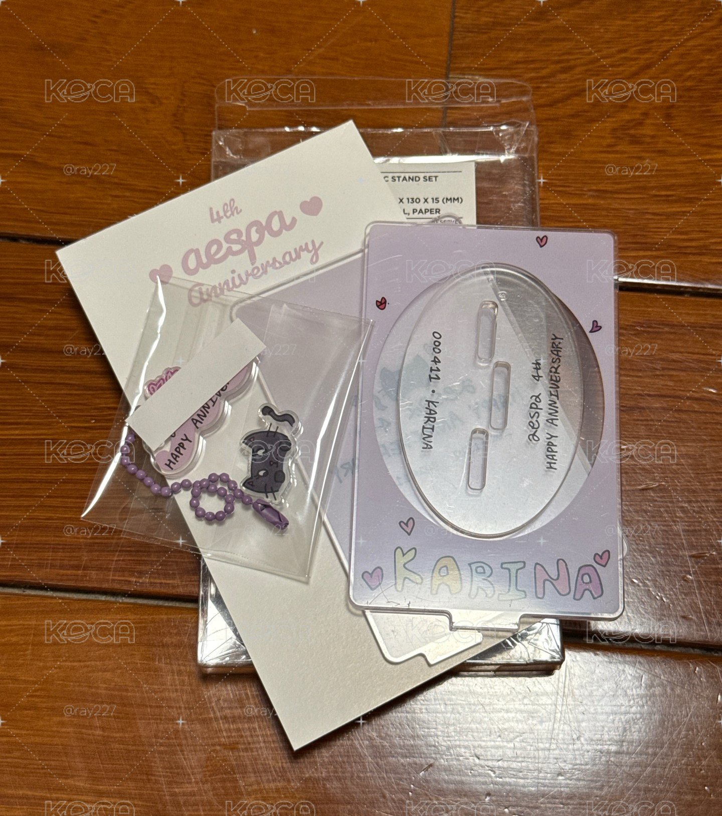 aespa 4週年柚立牌（無卡）
