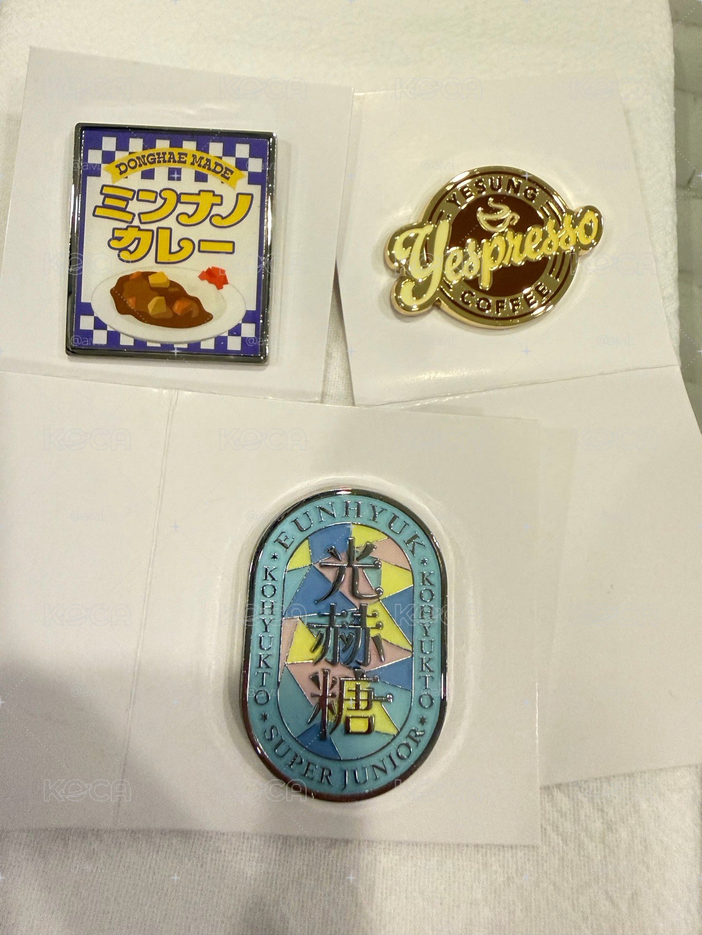 Super Junior 日超金屬徽章 SJ Market 藝聲/東海/銀赫