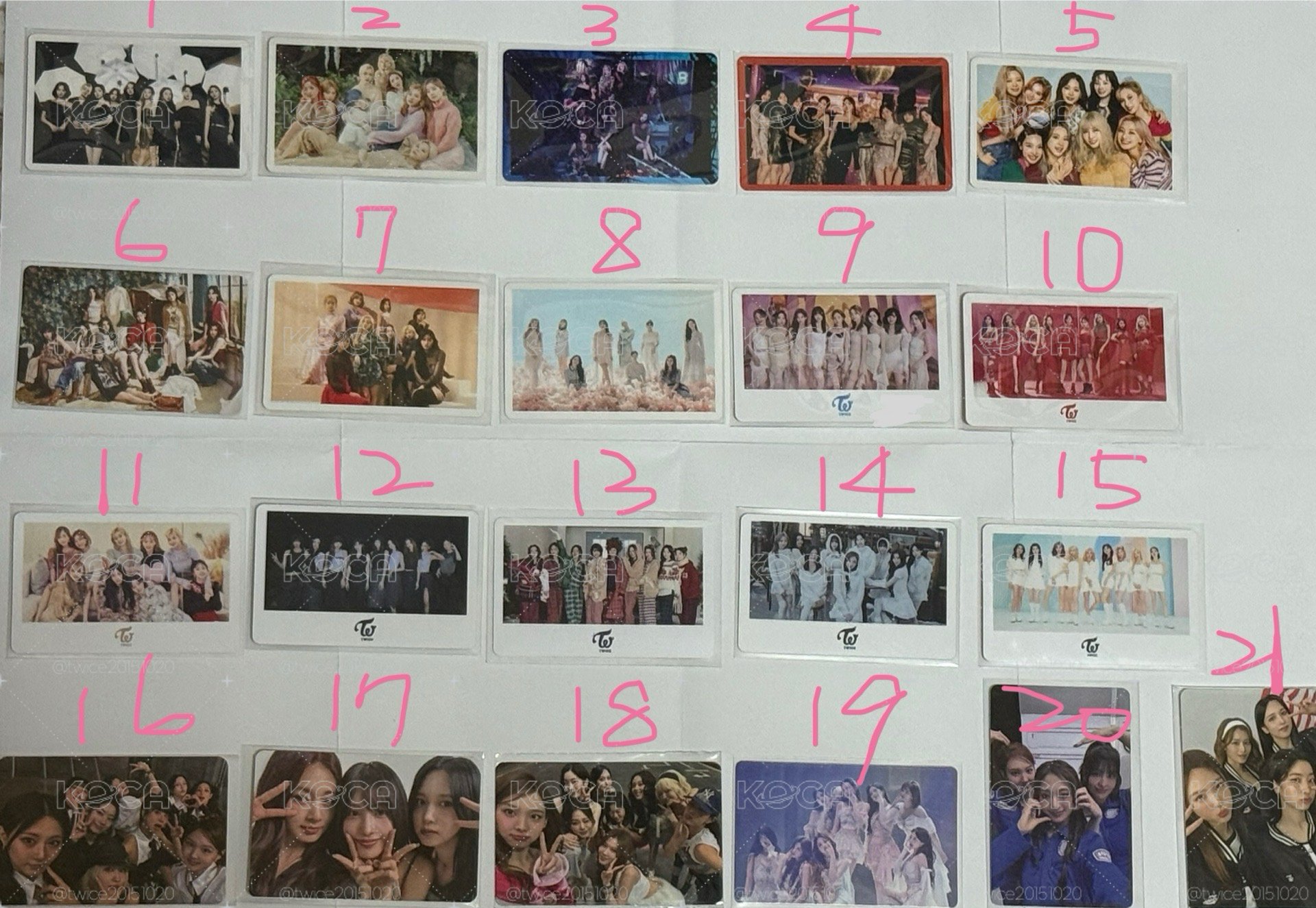TWICE 團卡、多人卡