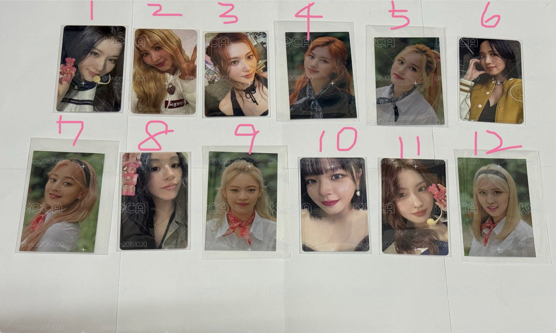 TWICE 紗南效彩定南卡