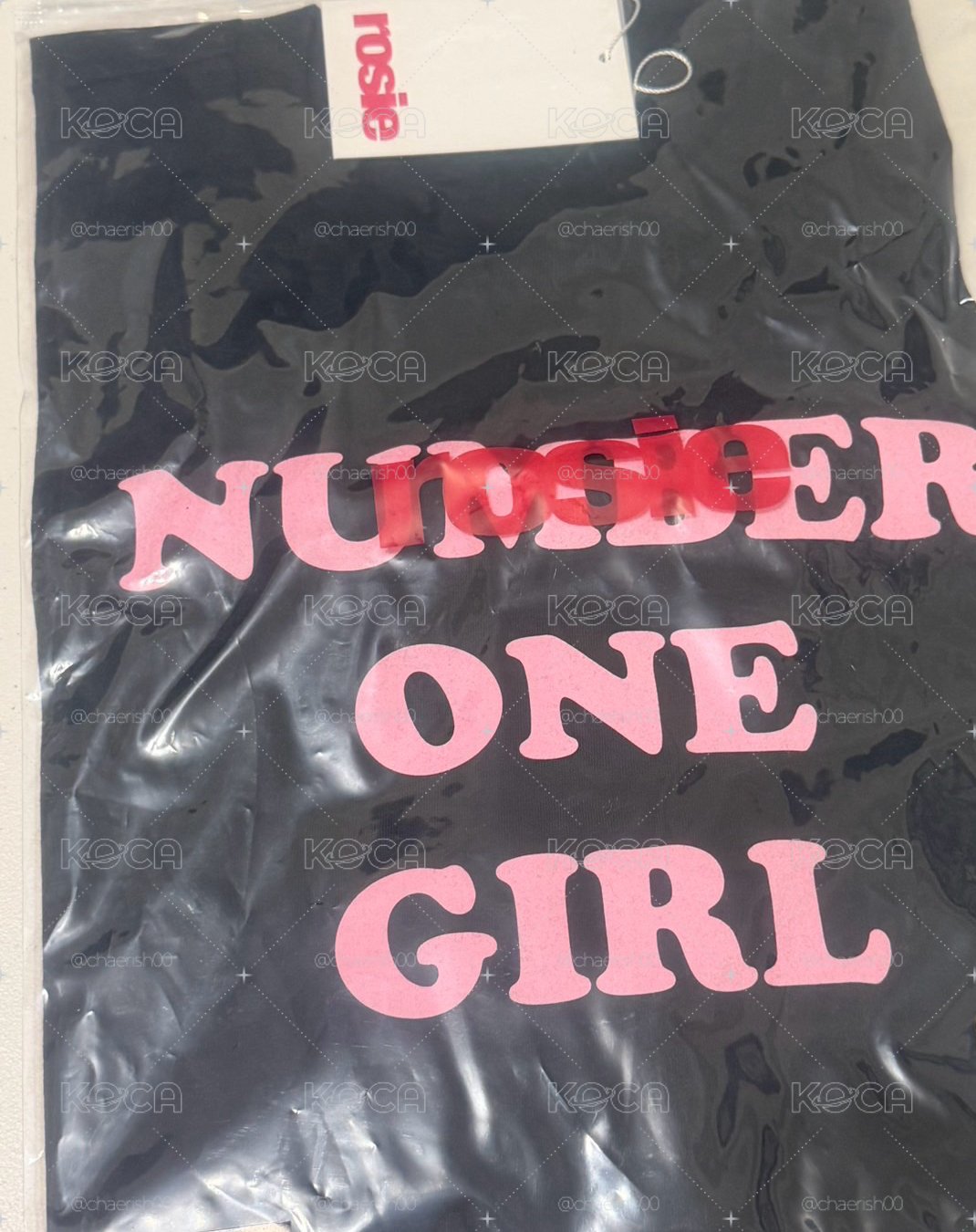 ROSÉ 倫敦快閃特典 小卡 number one girl 短袖