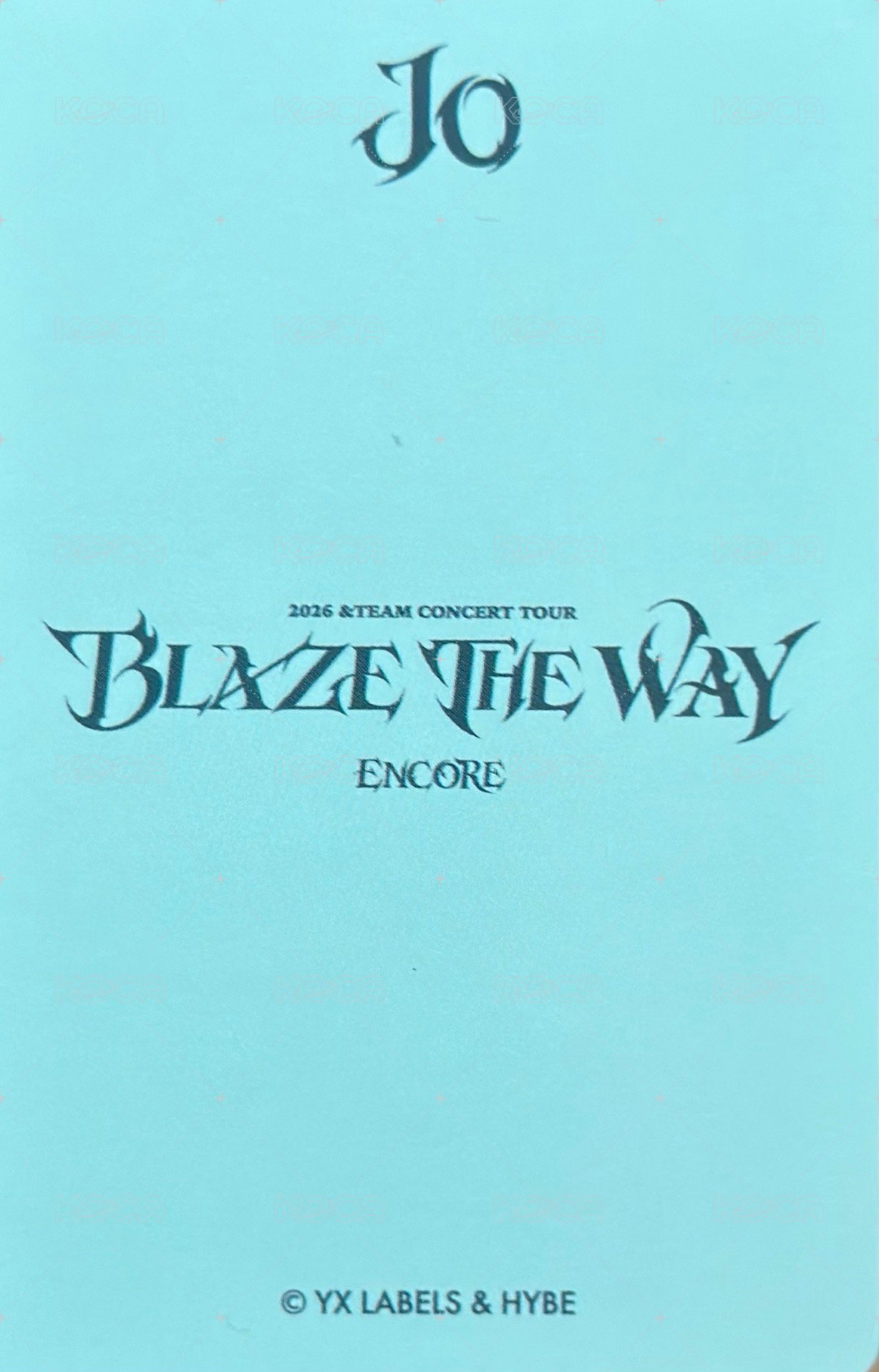 BTW ENCORE 埼玉場 隨機卡 Live Photo 背面
