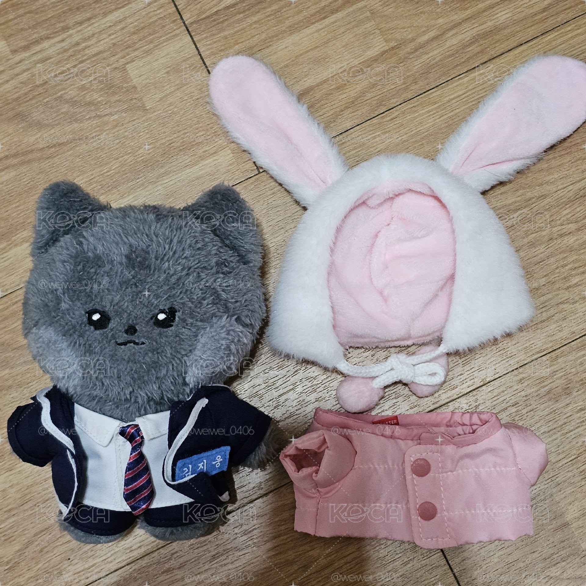 雄尼尼 zeroni 中娃 18cm 校服+制服 再送兔兔裝