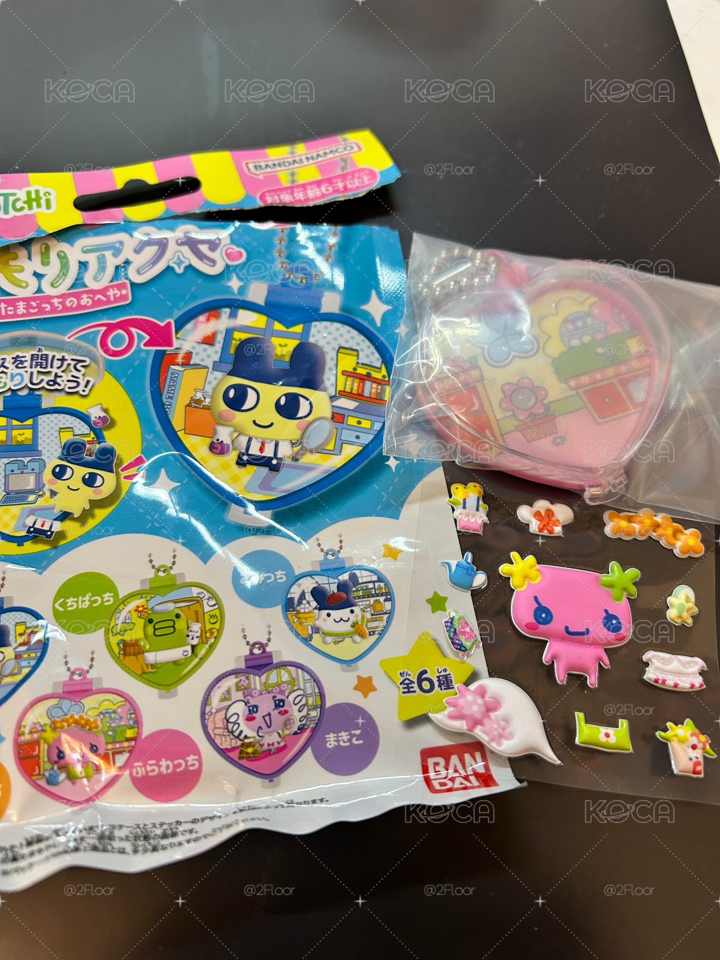 塔麻可吉Tamagotchi ｜塔麻可吉的房間 盲袋貼紙吊飾｜花花吉