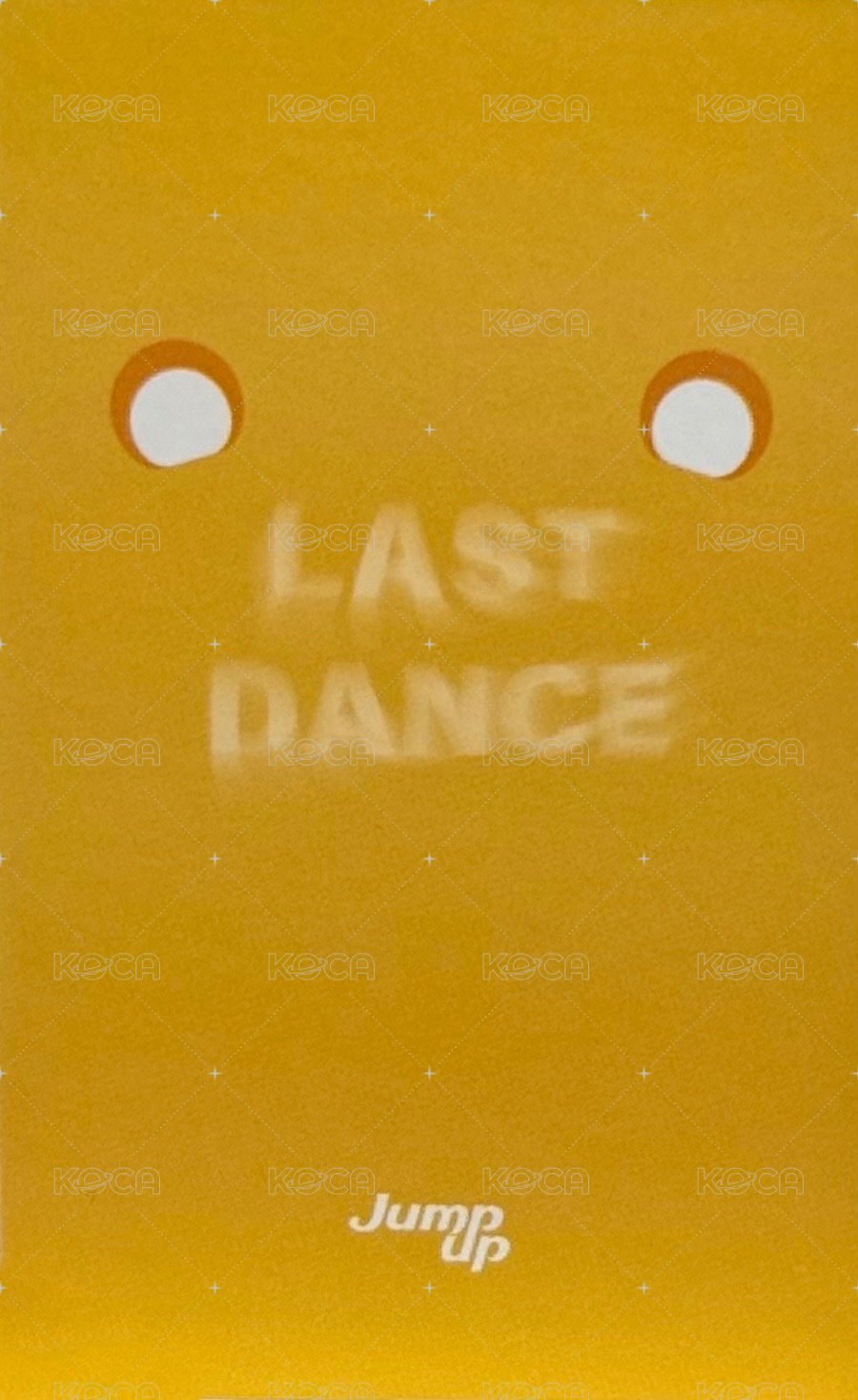 LAST DANCE ju Fansign card (可魯 ver.) Back