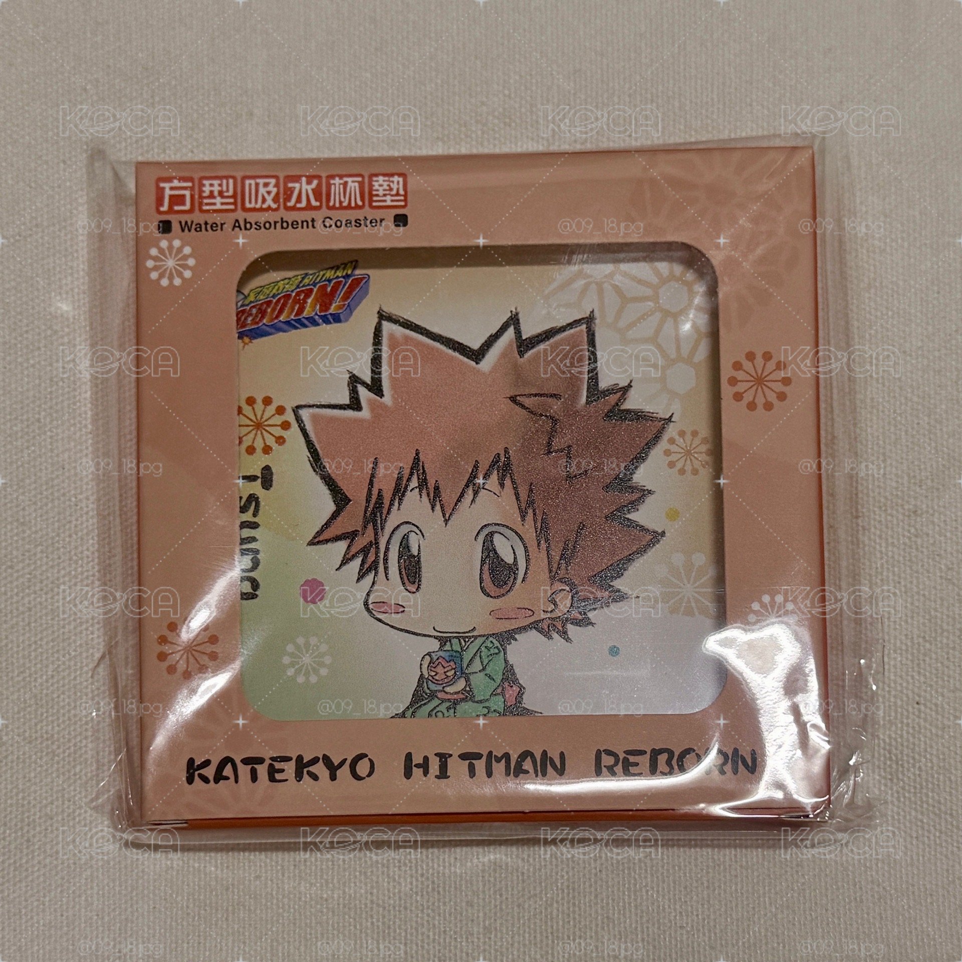 《家庭教師HITMAN REBORN!》方型吸水杯墊｜澤田綱吉