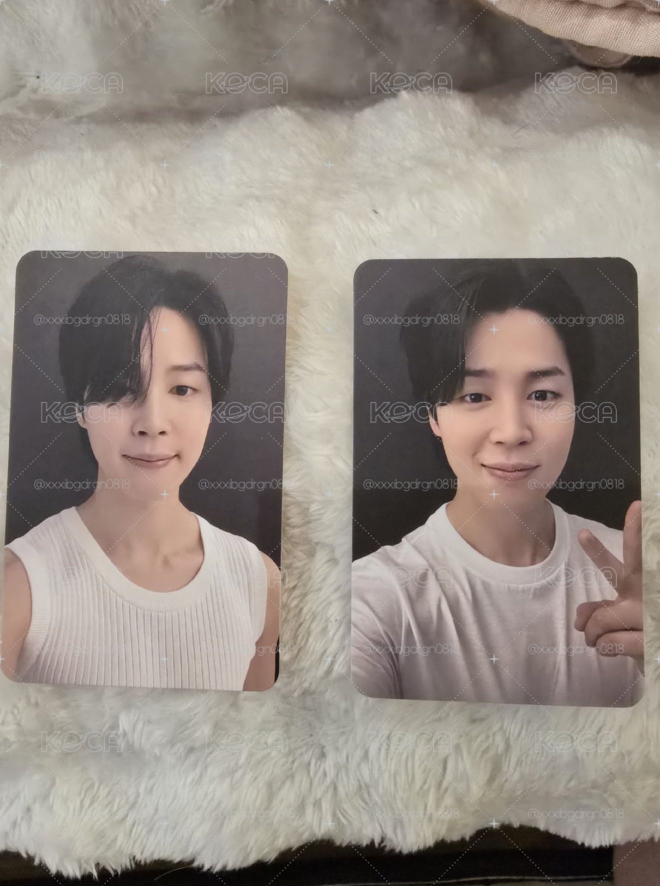 朴智旻JIMIN FACE 黑膠小卡