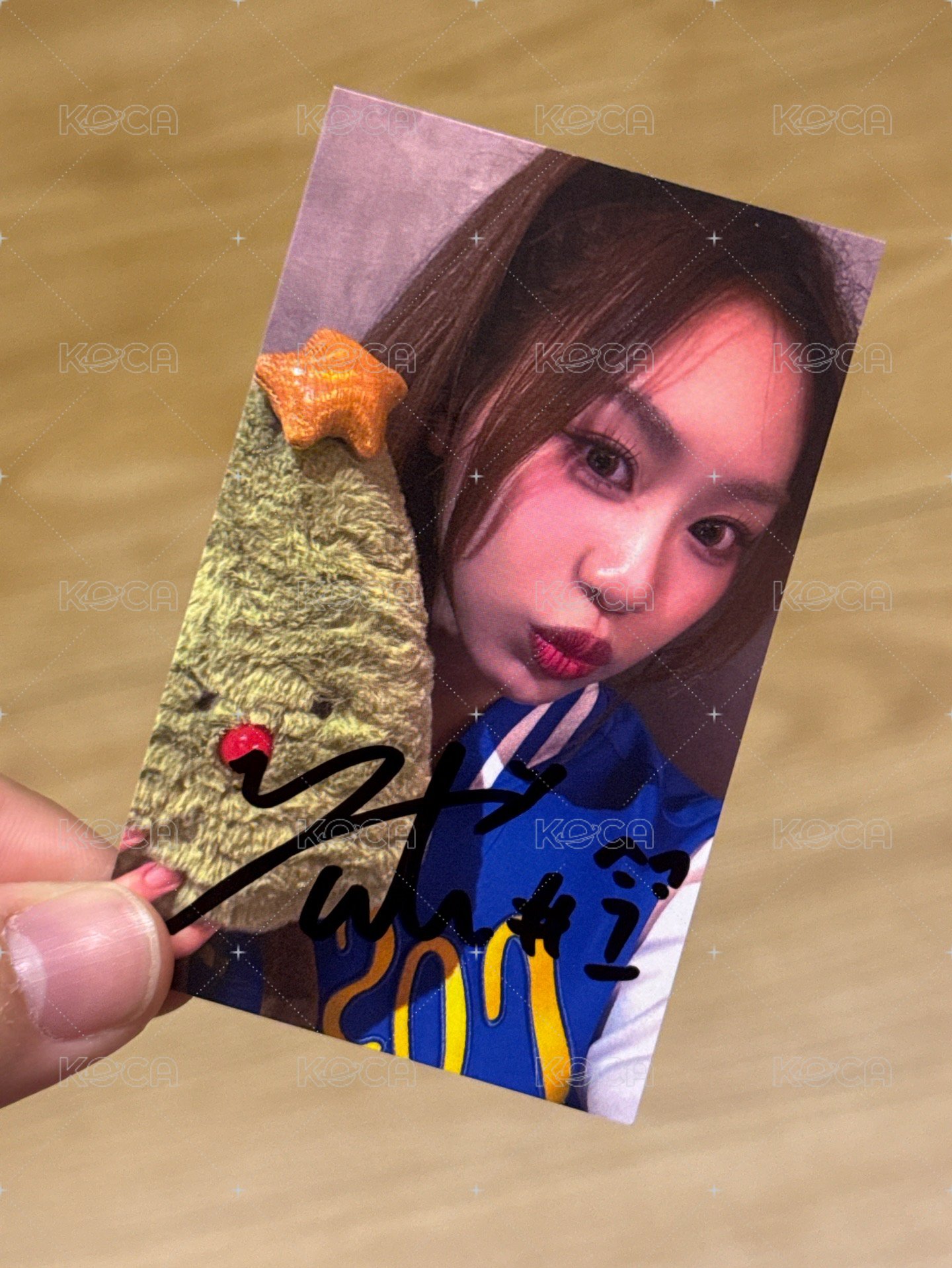 抱聖誕樹有簽