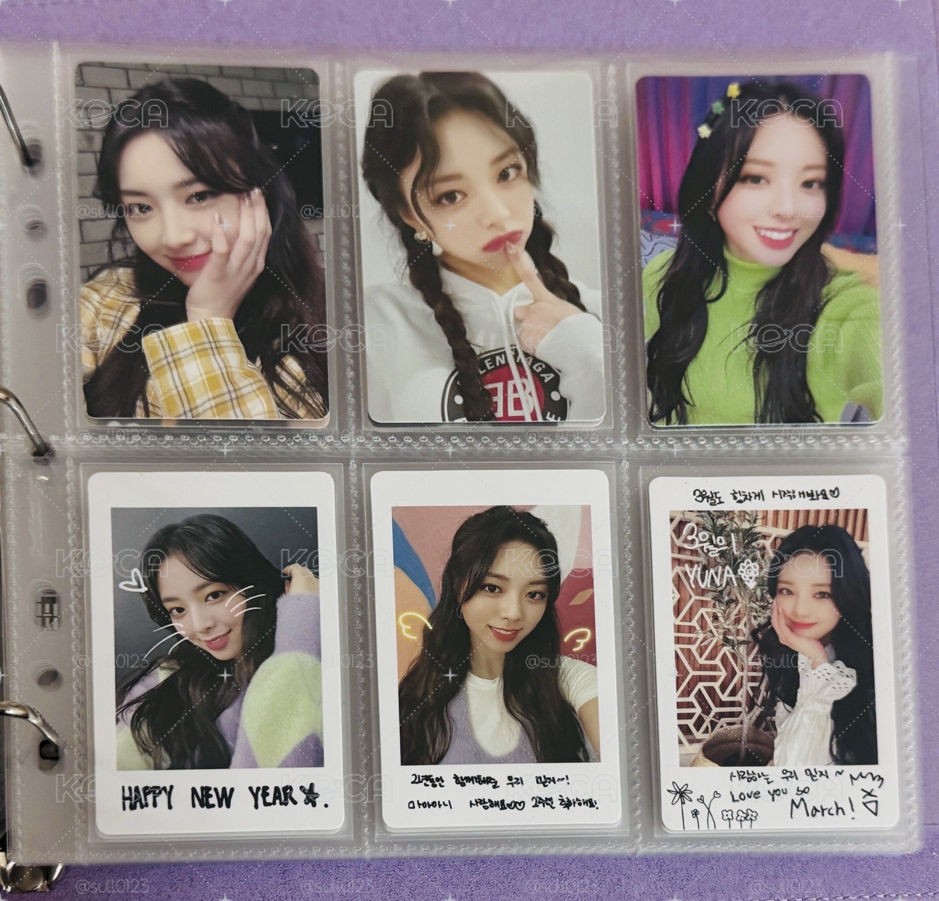 Yuna NBD 1-12月 小卡+拍立得全套
