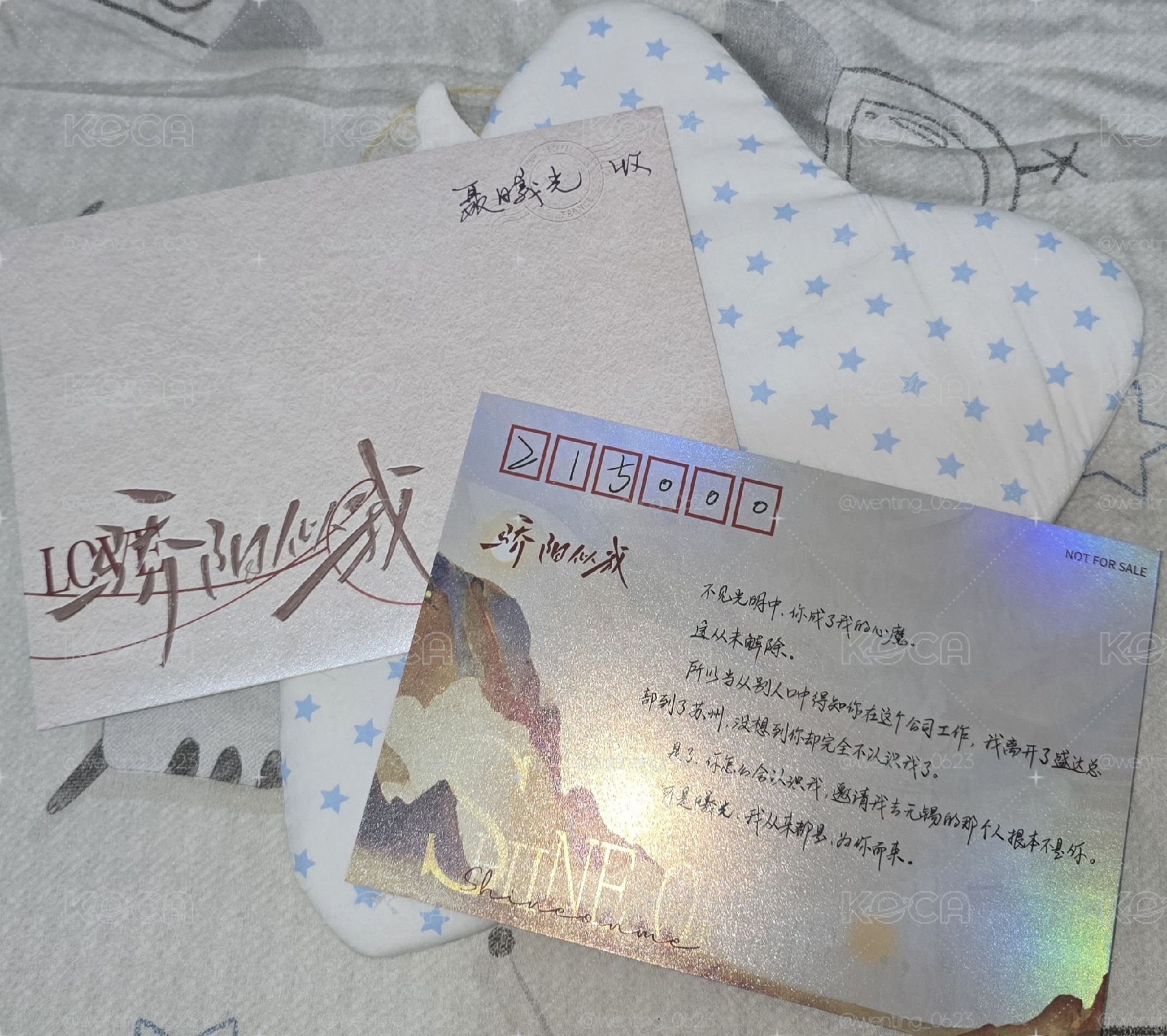驕陽似我 林嶼森手寫信
