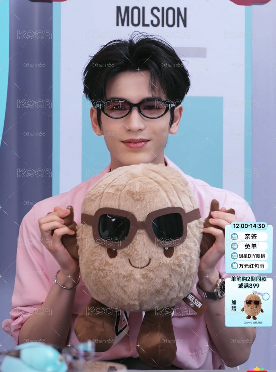 預購 張凌赫陌森眼鏡2.0 40公分大核桃