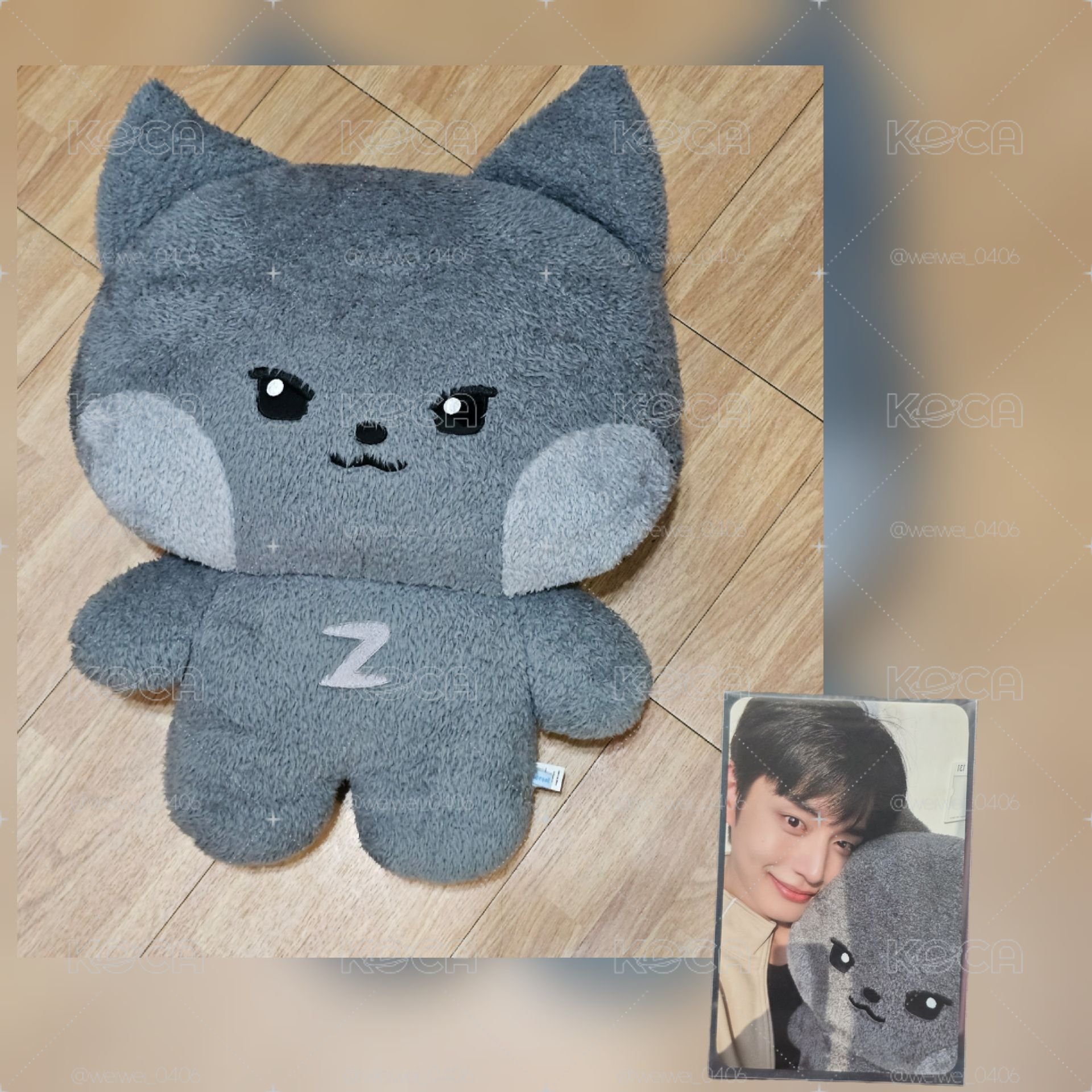 雄尼尼 zeroni 大娃 45cm+yes24 特典卡 KAKAO玩偶 ver.