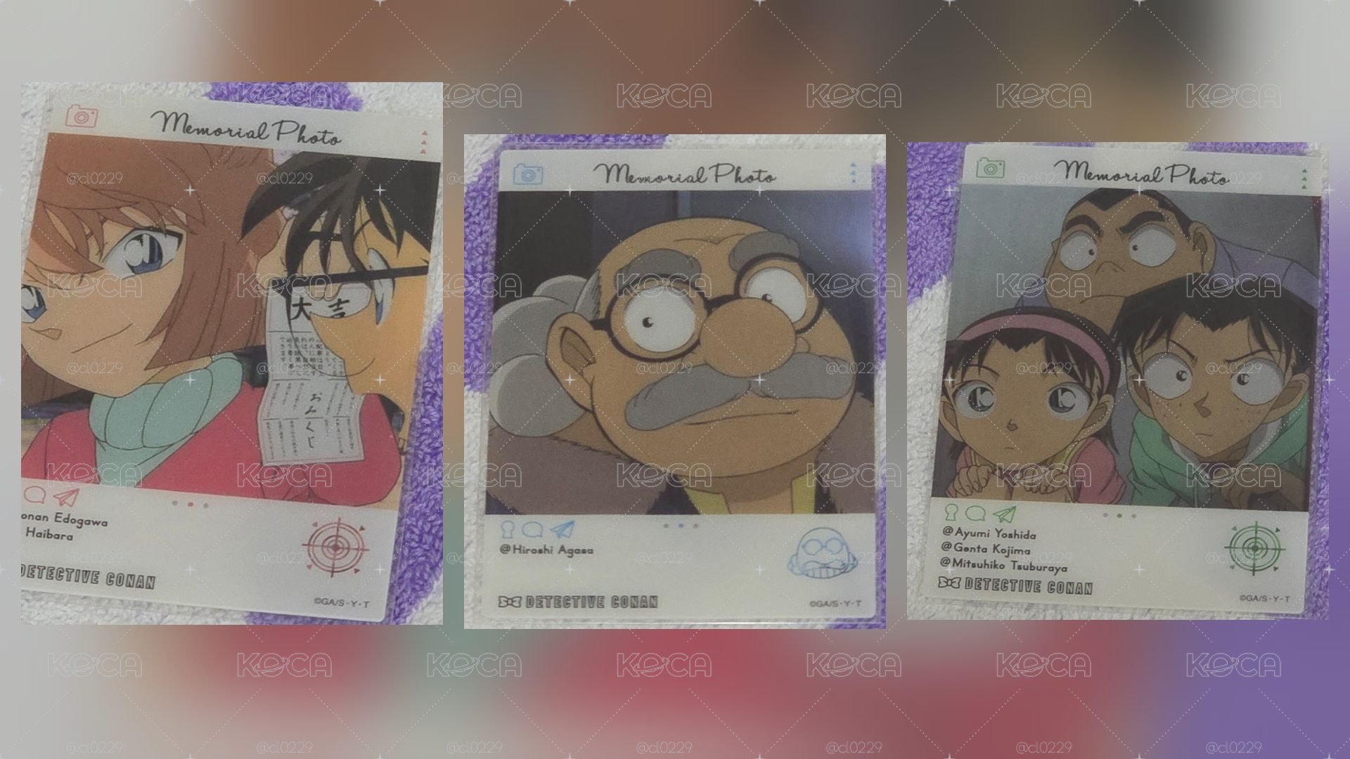 小哀柯南+博士+步美元太光彥_EMOCA小卡