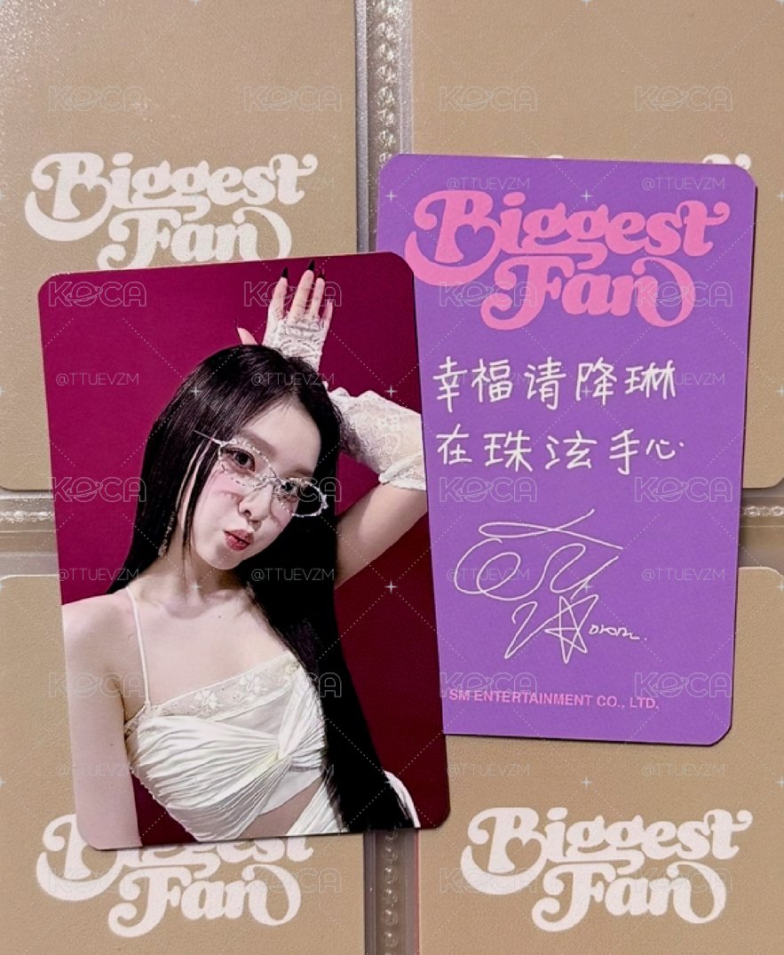 IRENE 熊寶北京簽售卡 中文卡背